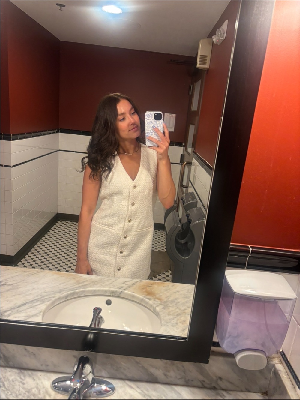 Abercrombie & Fitch White & Tweed dress